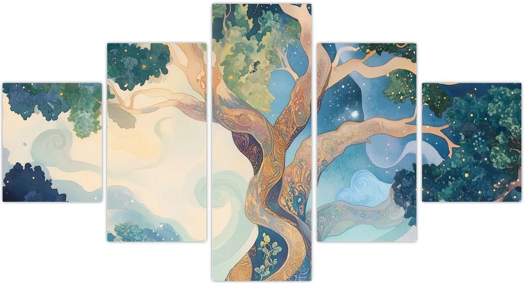 Obraz – Kosmiczne drzewo (125x70 cm)