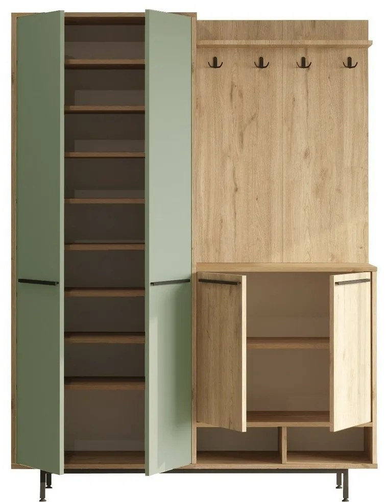 Zestaw do przedpokoju Osy Green and Oak