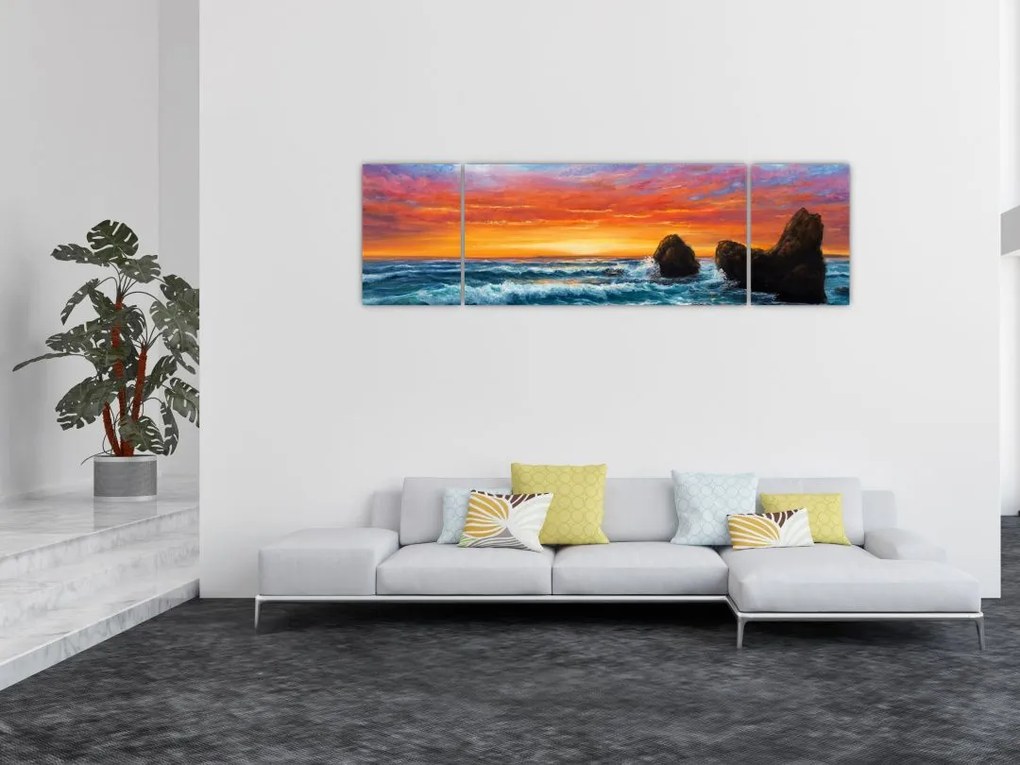 Obraz - Zachód słońca (170x50 cm)