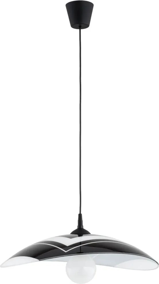 Lampa wisząca na przewodzie CZANI 1xE27/15W/230V czarna