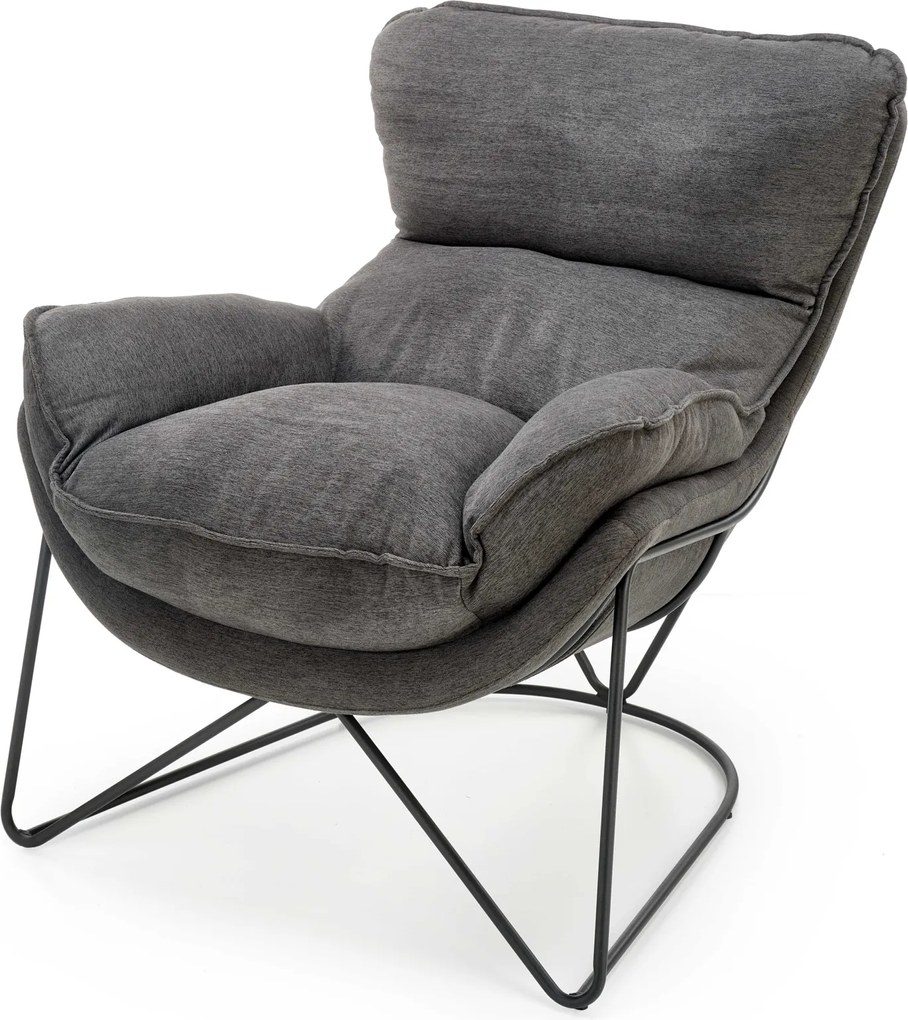 Fotel wypoczynkowy z grubym siedziskiem Volker