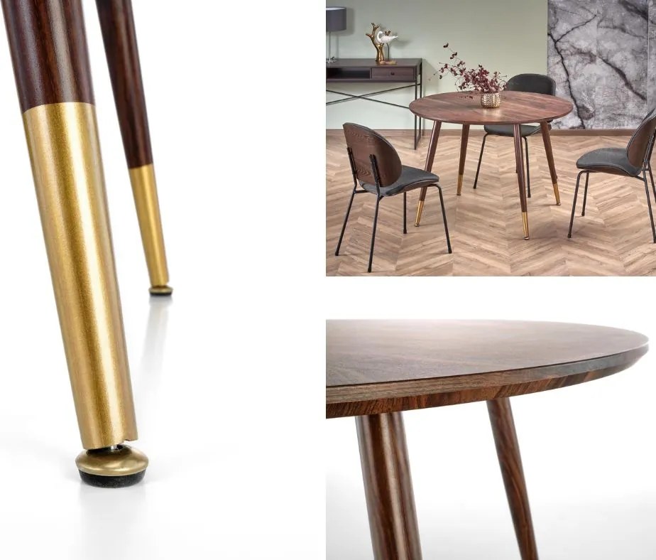 Nierozkładany okrągły stół do jadalni Domenico