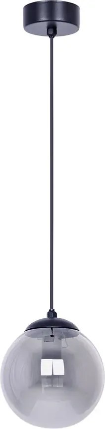 Grafitowa lampa wisząca z okrągłym kloszem - A216 G3-L61