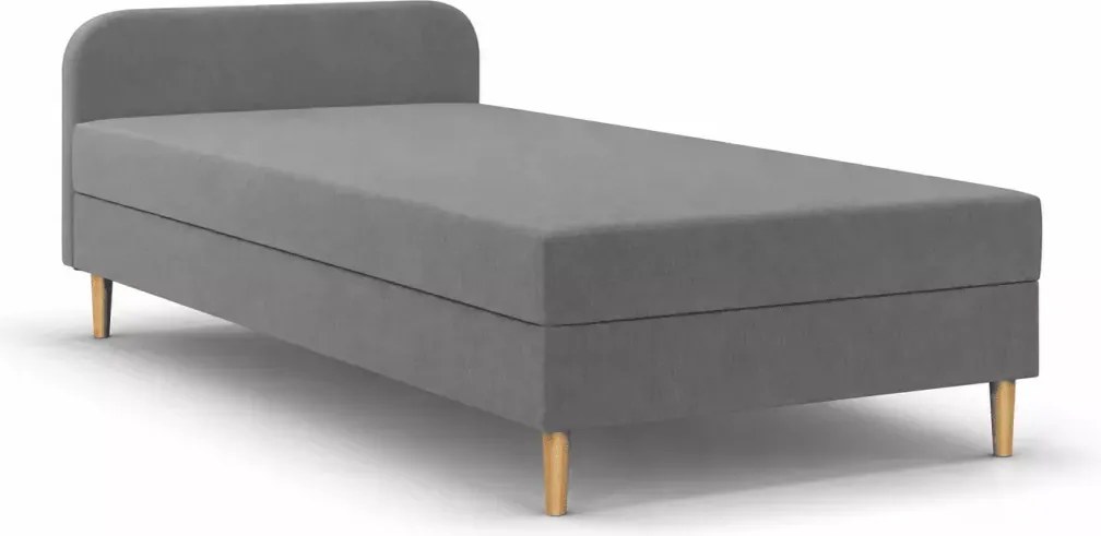 Łóżko kontynentalne Peggie 80x200 / 90x200 / 120x200 z wbudowanym materacem bonellowym