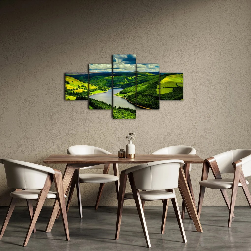 Obraz - Zielony krajobraz (125x70 cm)