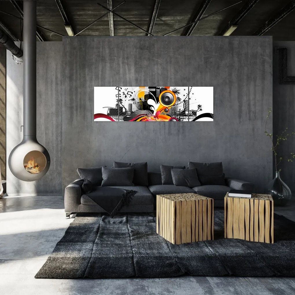 Obraz - Muzyka (170x50 cm)