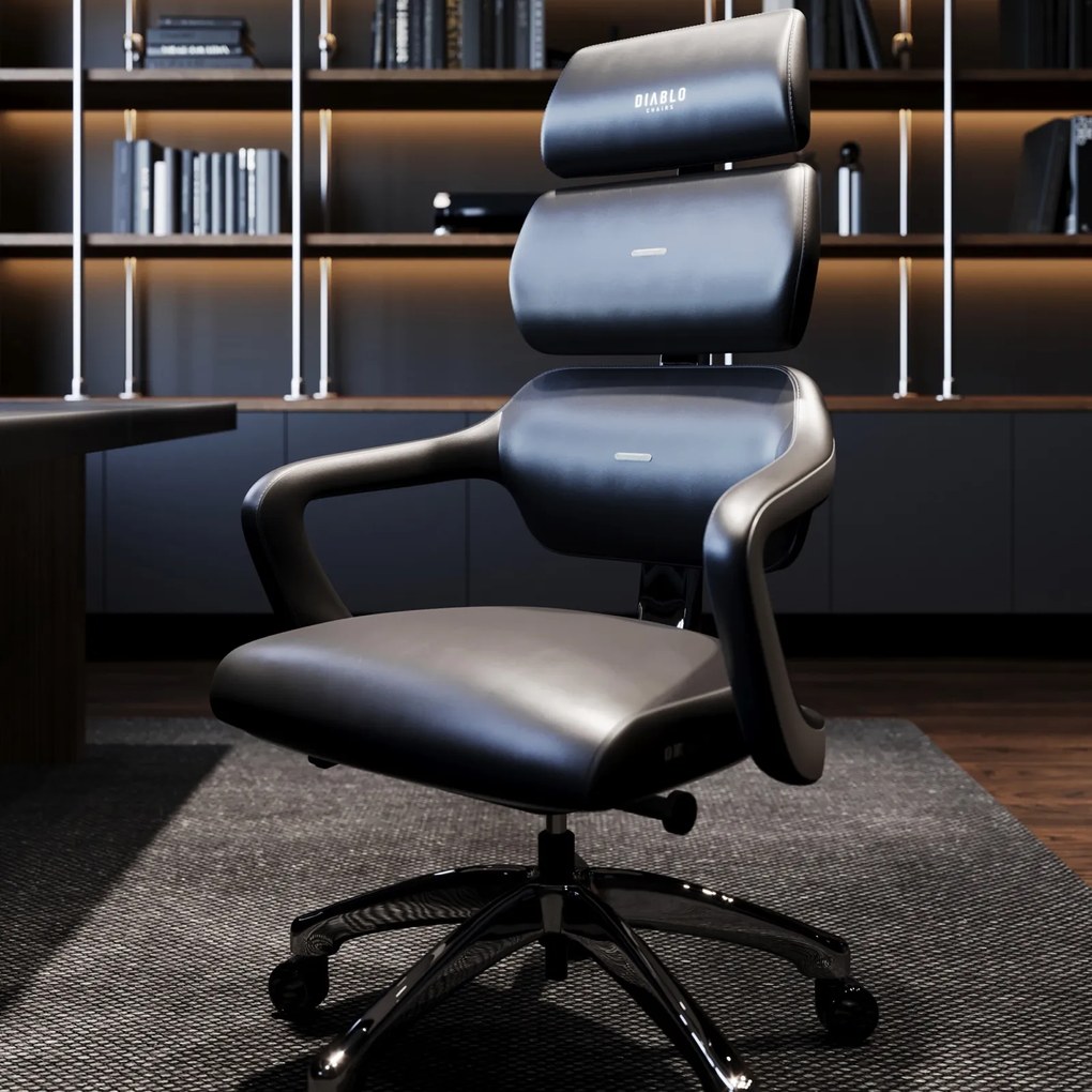 Modułowy fotel ergonomiczny do biura Diablo V-Modular Carbon Black