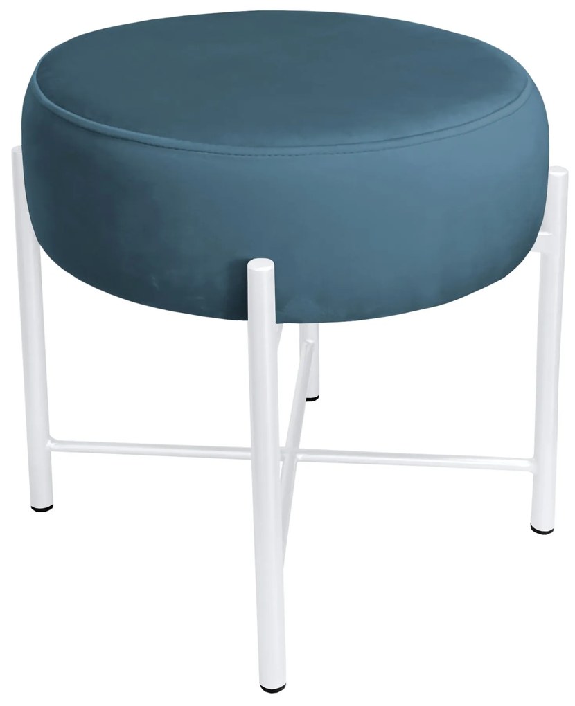 Taboret Pola noga metalowa biała MG33