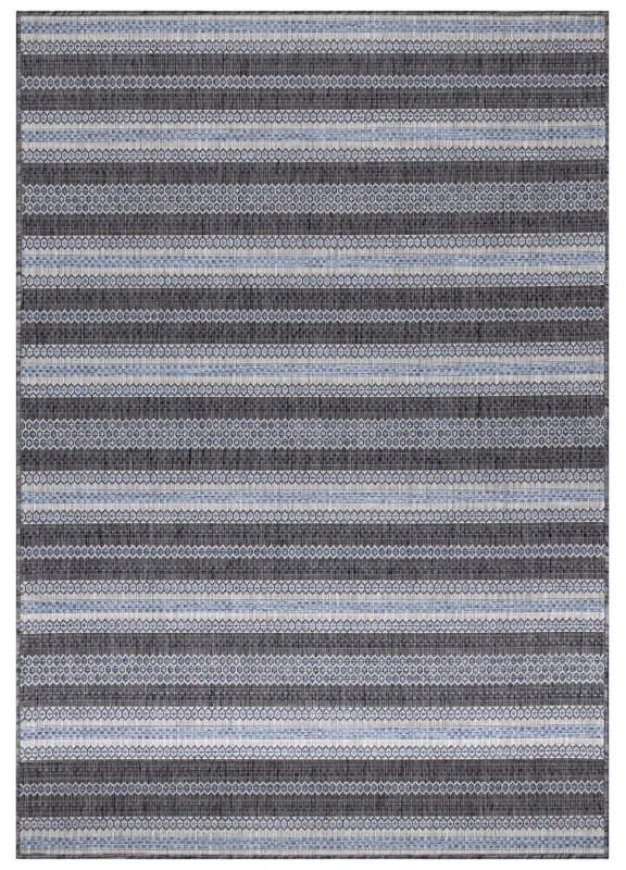 Dywan zewnętrzny Sunny paseczki antracyt 80 cm x 250 cm