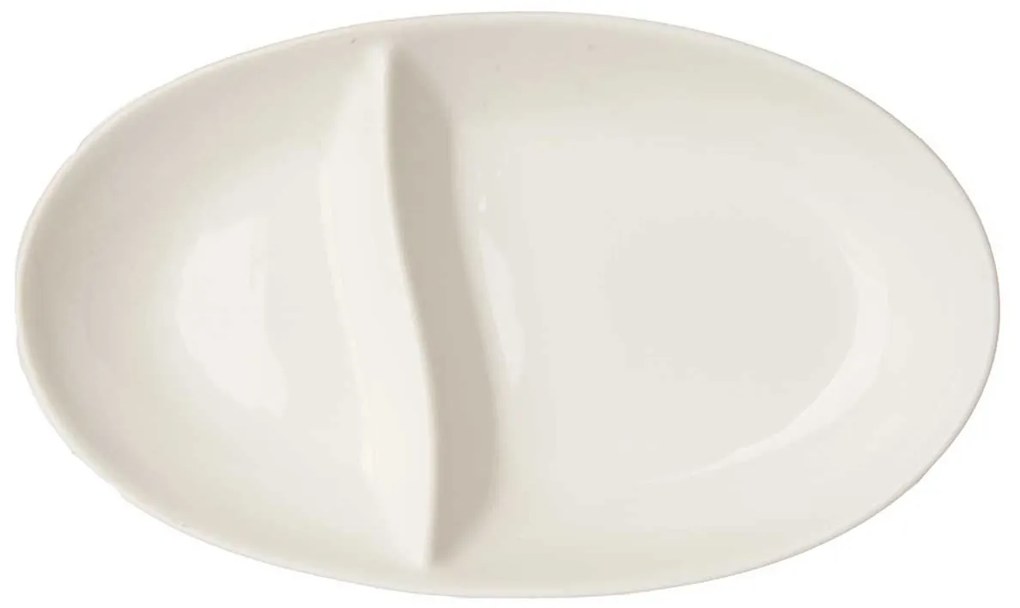 Talerz na przekąski porcelanowy OVAL, 12 x 20 x 3 cm