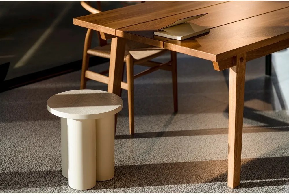 Beżowy stołek Oly – noo.ma