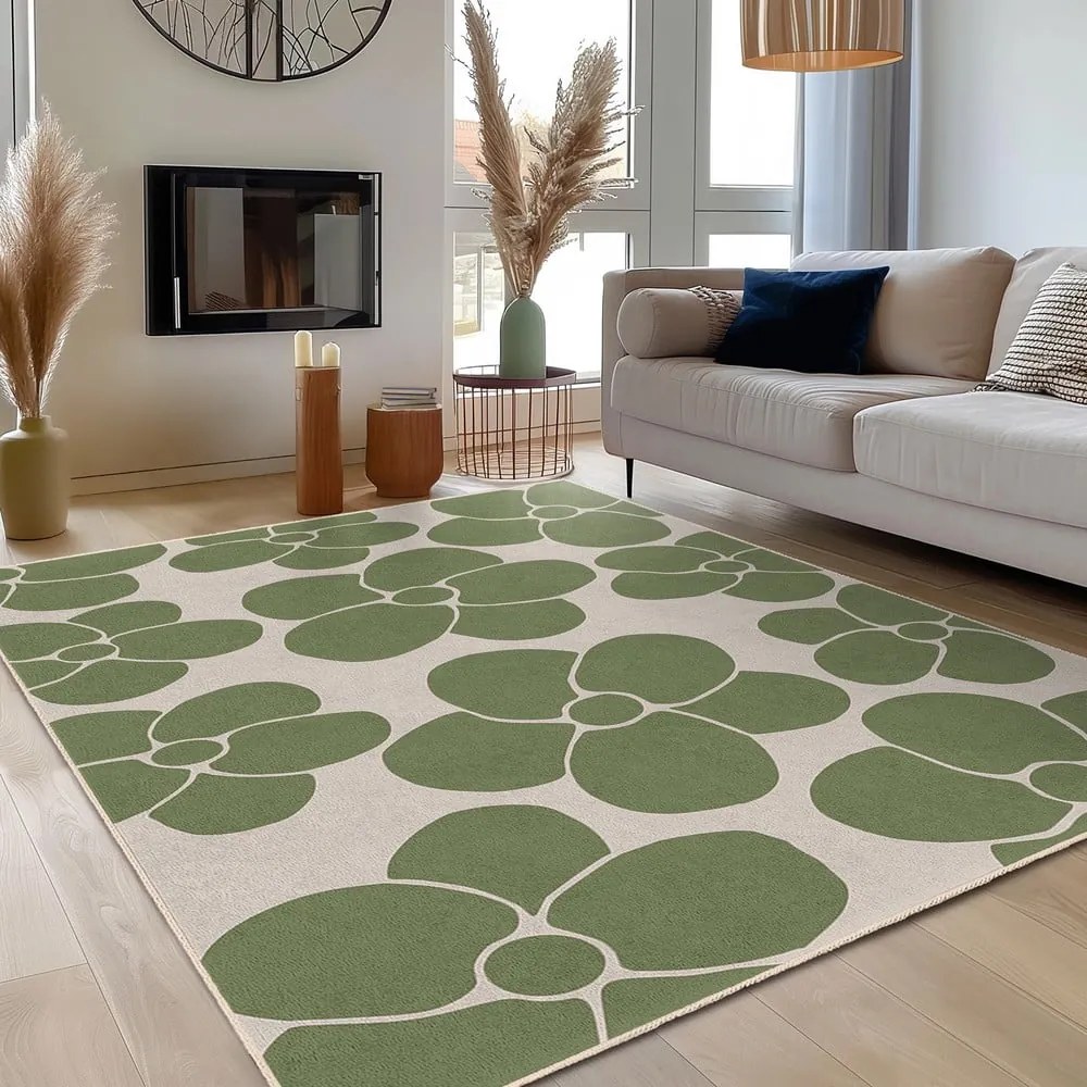 Zielony dywan odpowiedni do prania 60x100 cm Green Meadow – Mila Home