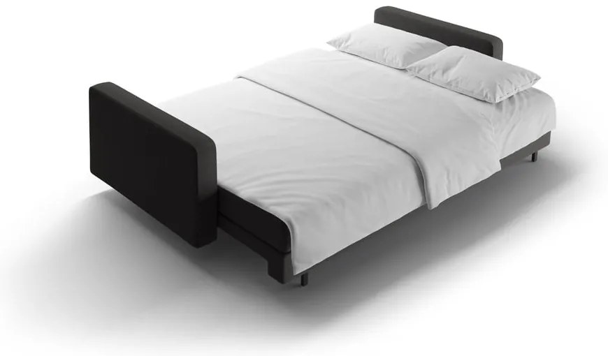 Ciemnoszara rozkładana sofa ze schowkiem 222 cm Bali – Cosmopolitan Design