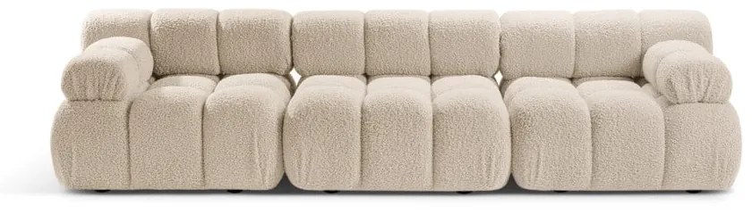 Beżowa sofa modułowa z materiału bouclé 282 cm Bellis – Micadoni Home