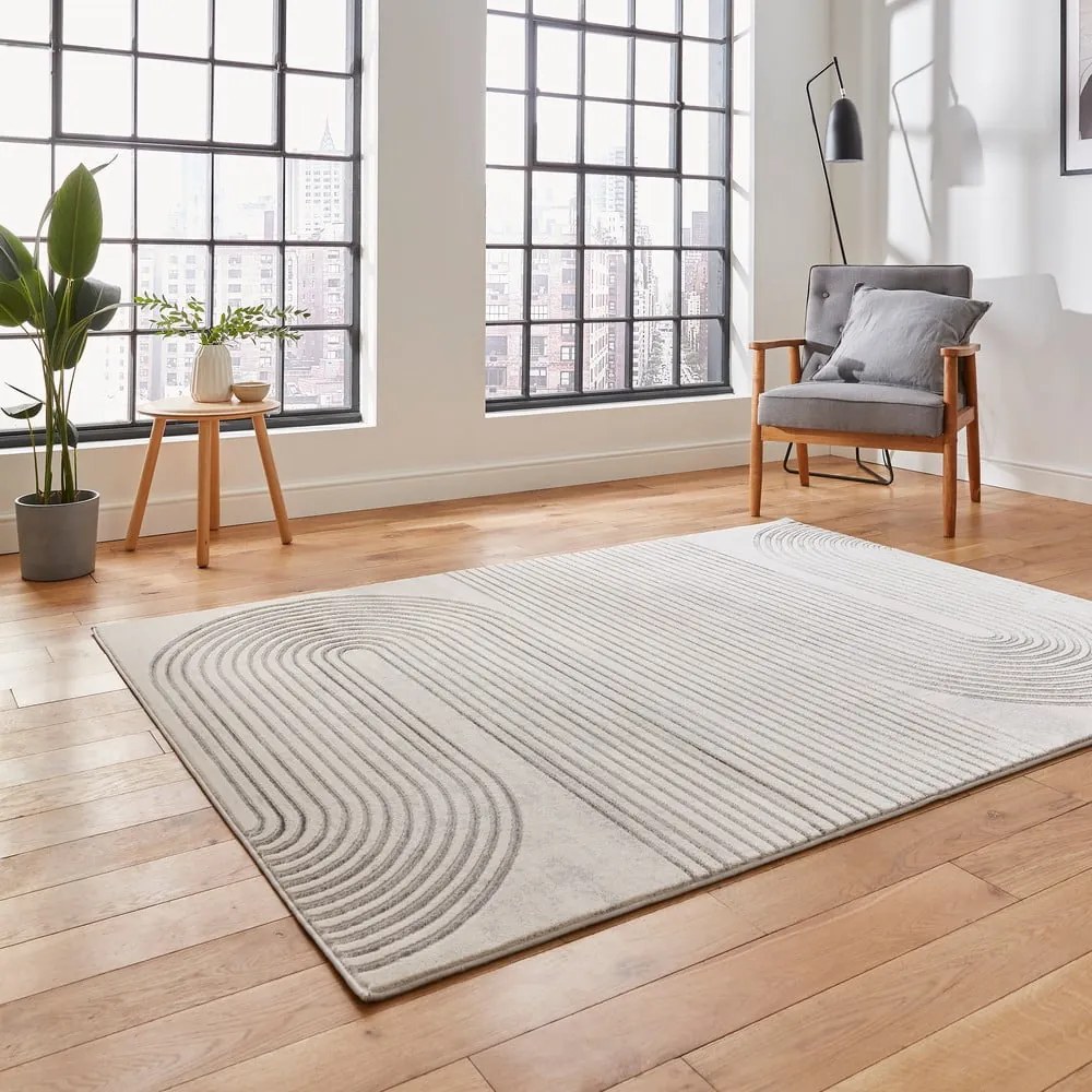 Jasnoszaro-kremowy dywan 80x150 cm Apollo – Think Rugs