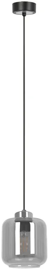 Wisząca lampa pojedyncza długa grafitowa R0-T28