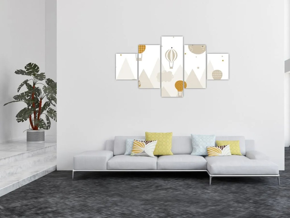 Obraz - Latające balony (125x70 cm)