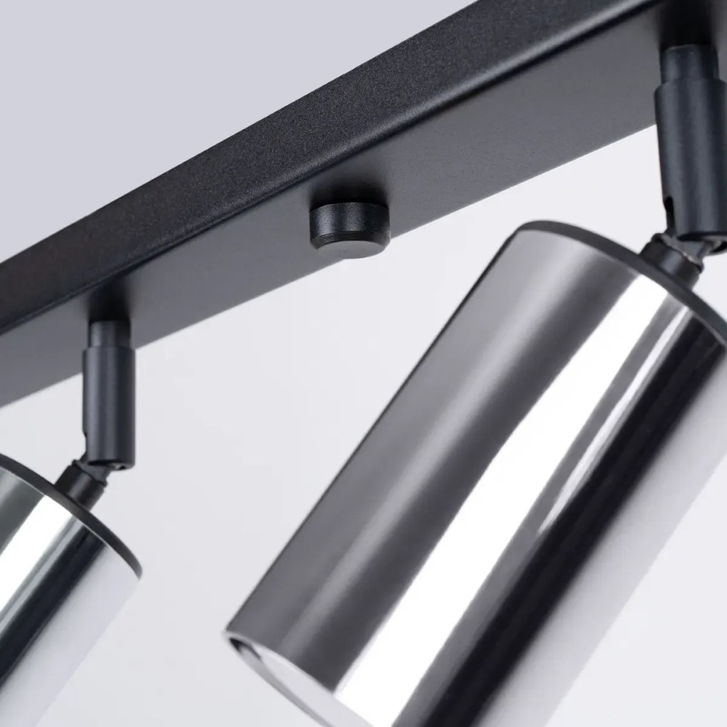 Listwa oświetleniowa WINX 6L czarna/chrom SOLLUX  LIGHTING