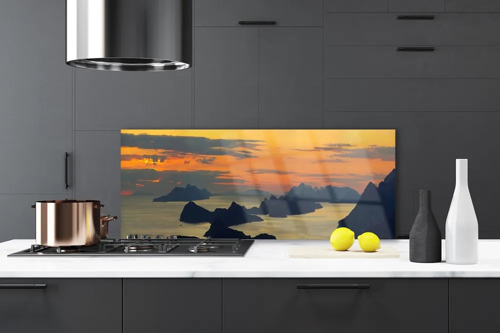 Panel Szklany Wybrzeże u Podnóża Gór