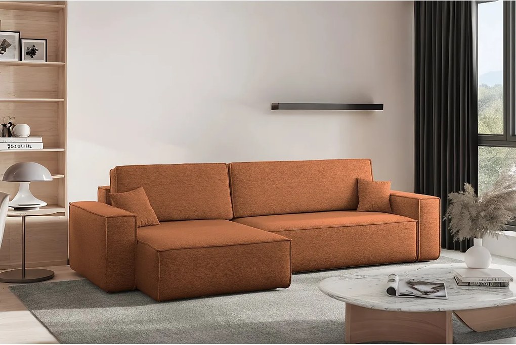 Narożnik Karl XL tkanina Verita 54 cegła