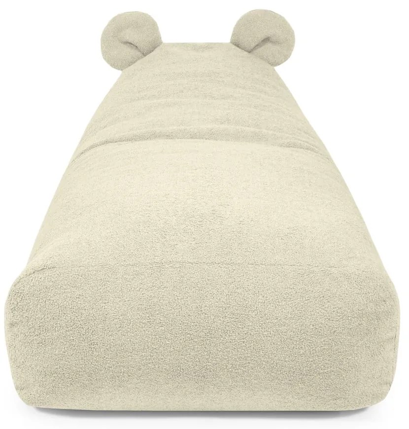 Brązowy dziecięcy worek do siedzenia z materiału bouclé Snug 130 Bear – SLOWDOWN