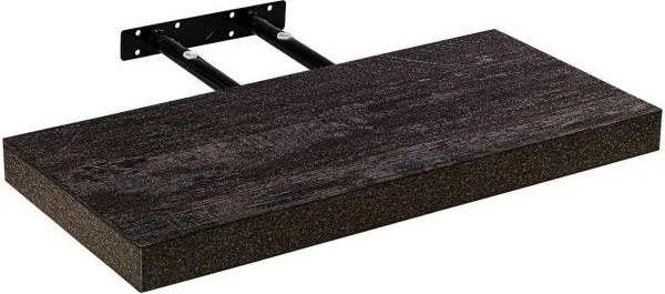 Półka ścienna Stylist Volato, 80 cm, ciemne drewno