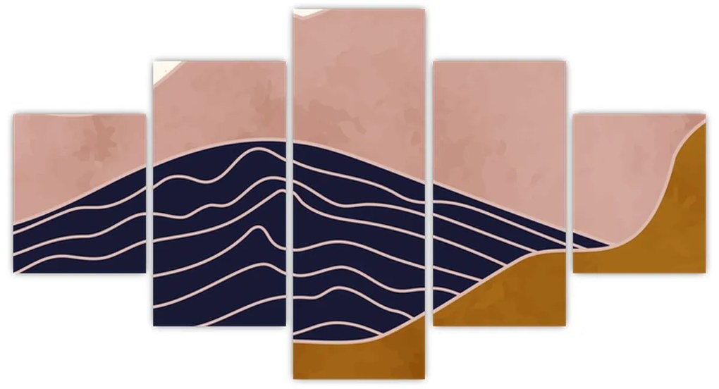Obraz - Słońce nad górami (125x70 cm)