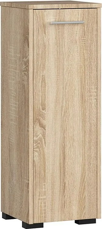 Szafka łazienkowa AKORD FIN Dąb Sonoma 30 cm 1 drzwi kolor Dąb Sonoma mat 2 półki 30x30x82 cm