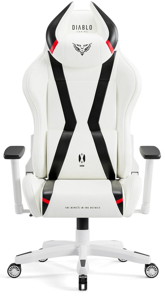 Fotel gamingowy Diablo X-Horn 2.0 King Size, biało-czarny