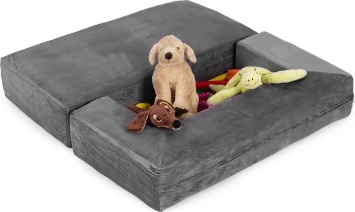 Modułowa sofa piankowa, dziecięca Twino, kolor szary