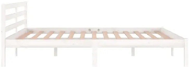 Białe drewniane łóżko skandynawskie 160x200 cm - Jaxo 6X