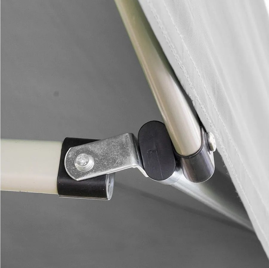 3 x 2 m Biała składana altana pokryta wodoodpornym PVC