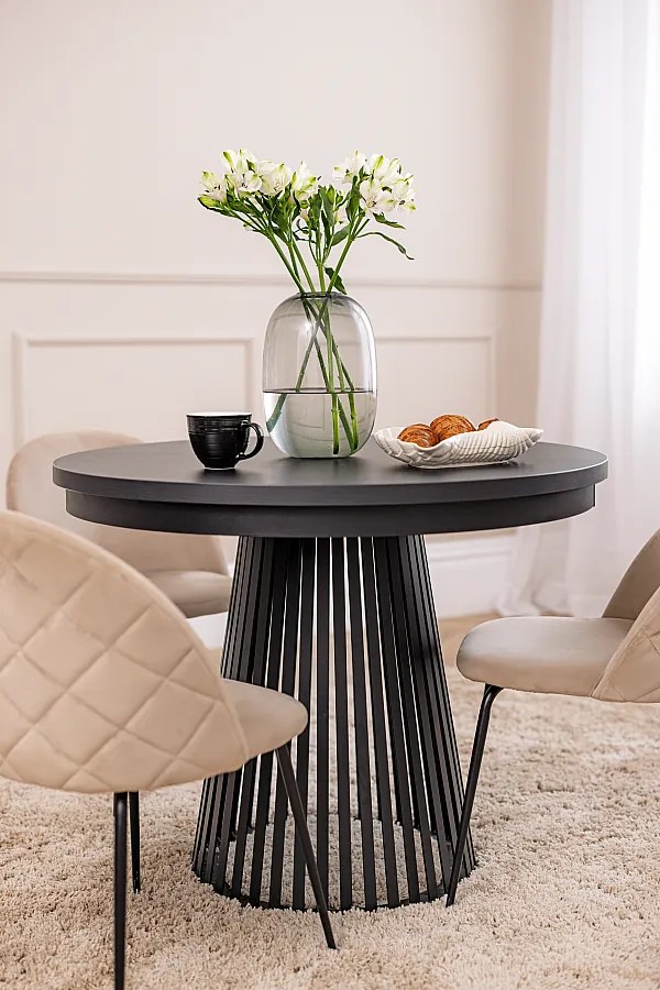 MINIO go for it, Stół rozkładany GORI w kolorze czarny Painflow/czarny