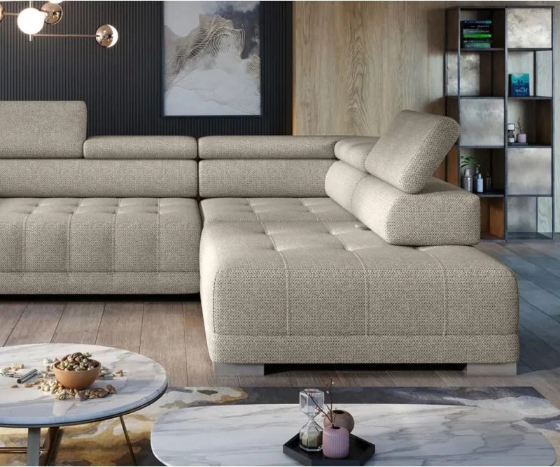 Narożnik CAMPO L elektryczną regulacją siedziska w WERSAL