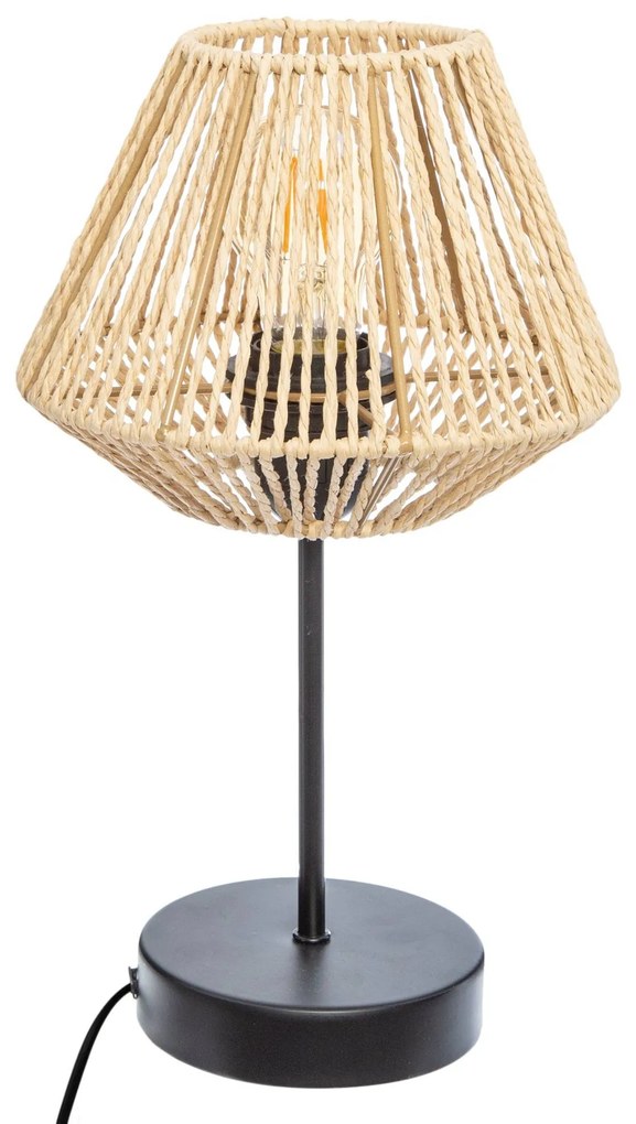Lampa stołowa JILY, wys. 34 cm, z papierowym kloszem