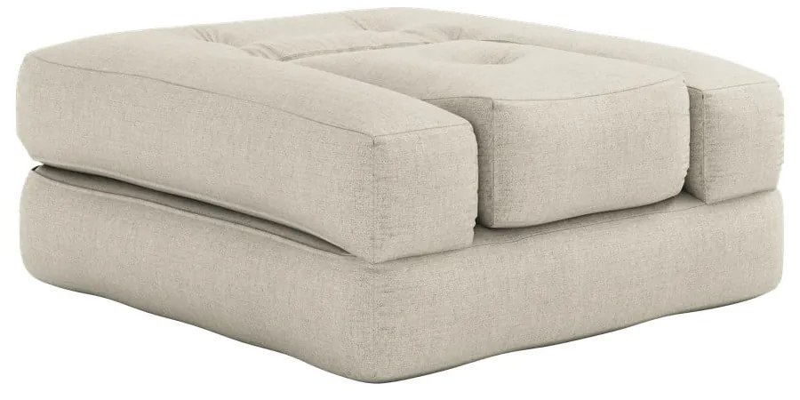 Rozkładany fotel z lnianym obiciem Karup Design Cube Linen