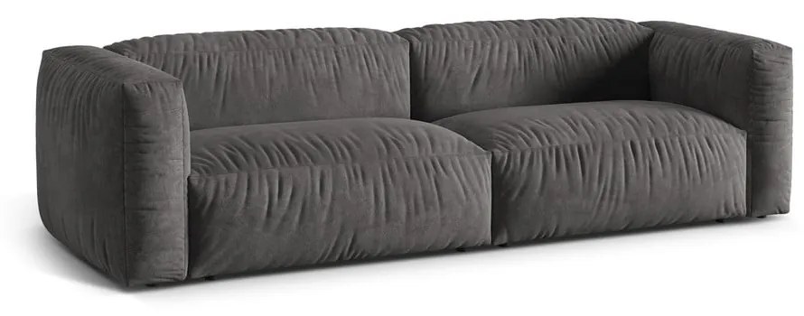 Szara aksamitna sofa modułowa 240 cm Martina – Micadoni