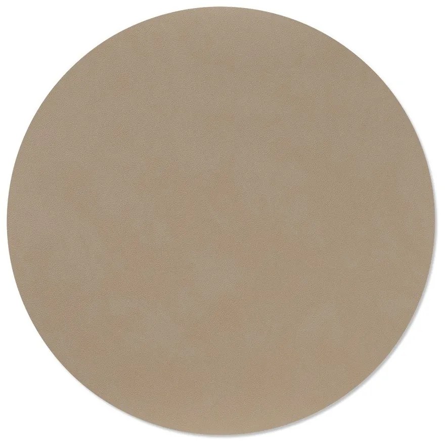 Mata stołowa ze skóry ekologicznej ø 40 cm Circle XL Nupo – LIND DNA