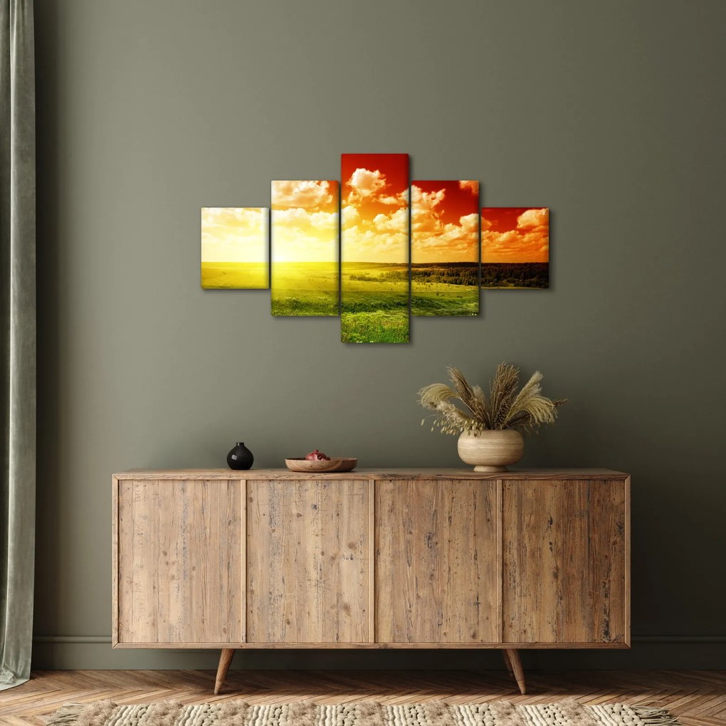 Obraz letniej łąki (125x70 cm)