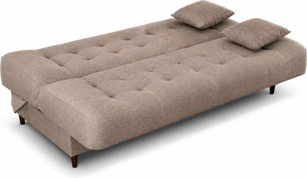 Sofa Dornis rozkładana z funkcją spania i pojemnikiem – nowoczesna tkanina Polaris