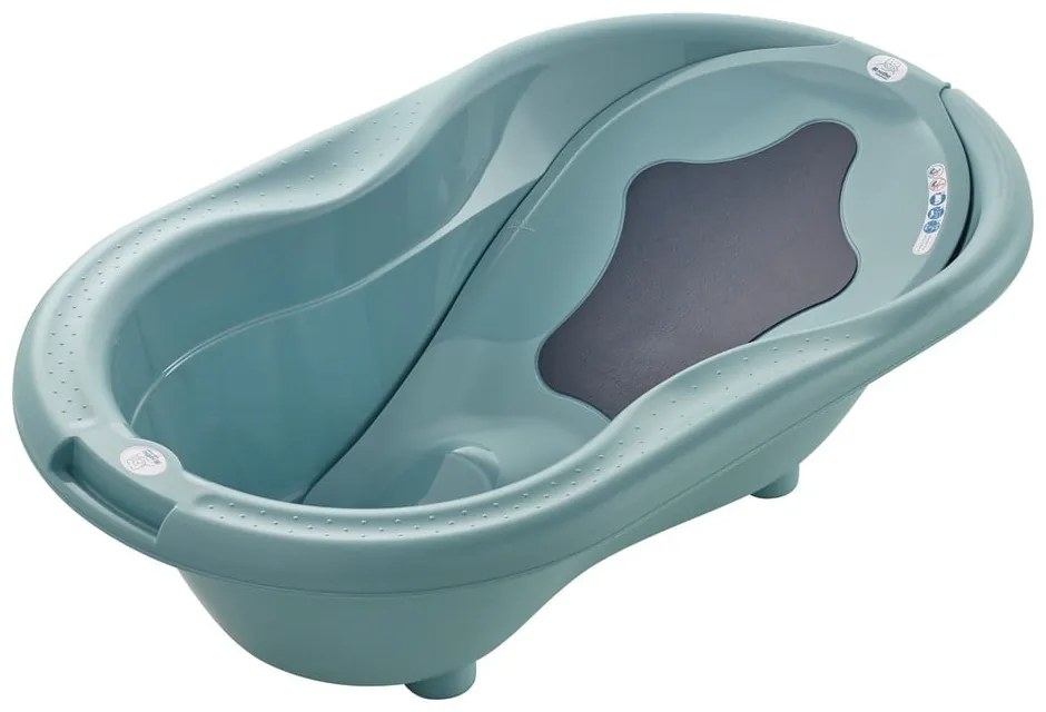 Turkusowa mata do wanienki 32x56 cm Top – Rotho