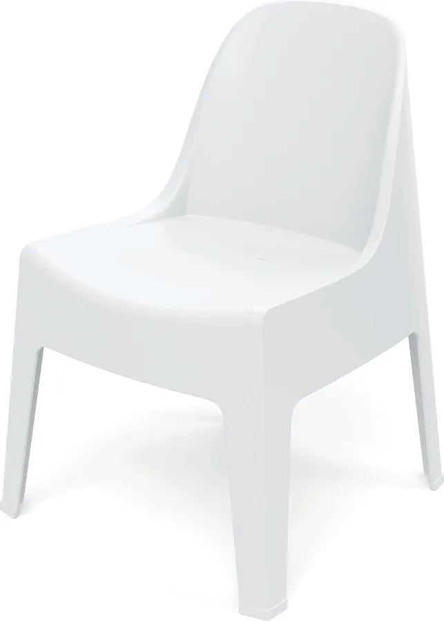 Plastikowe krzesło do ogrodu Milane, bez podłokietników