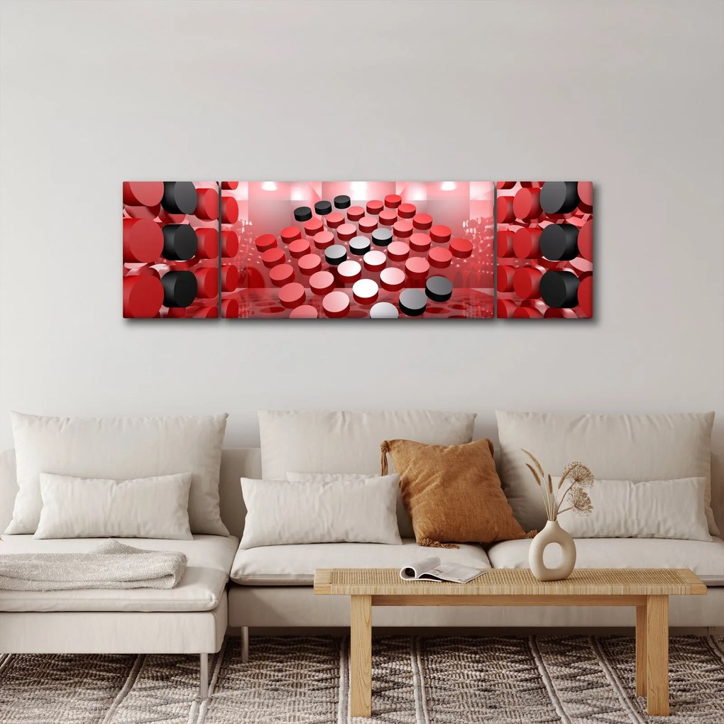 Obraz abstrakcji przycisku (170x50 cm)