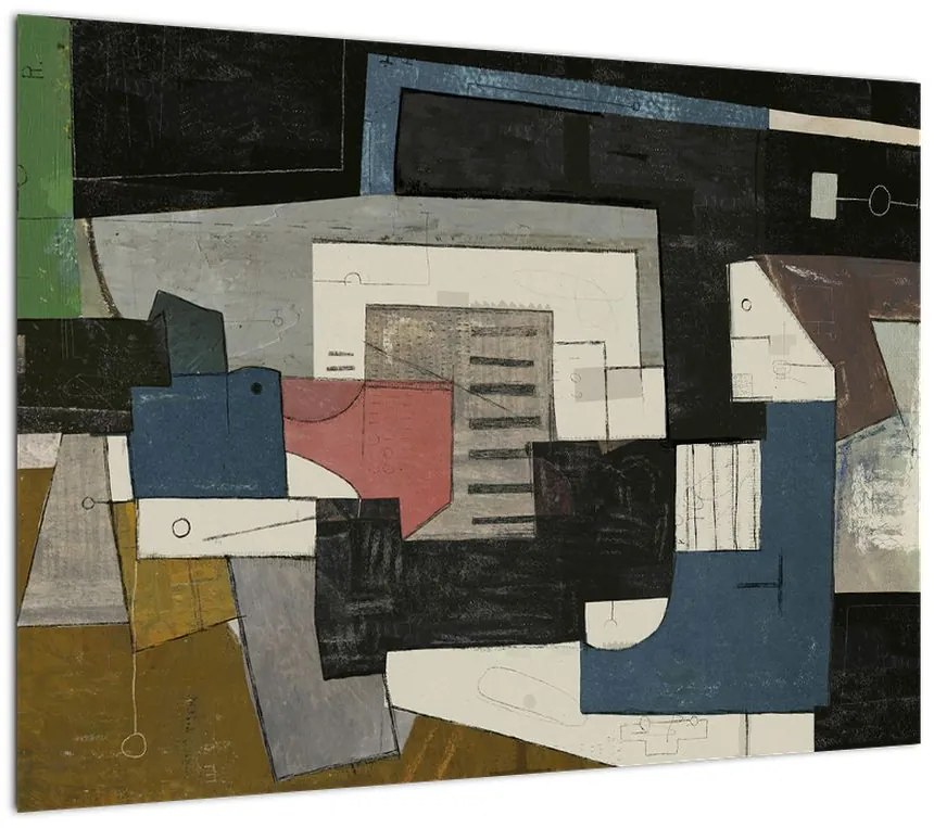 Obraz - Abstrakcja, kubizm (70x50 cm)