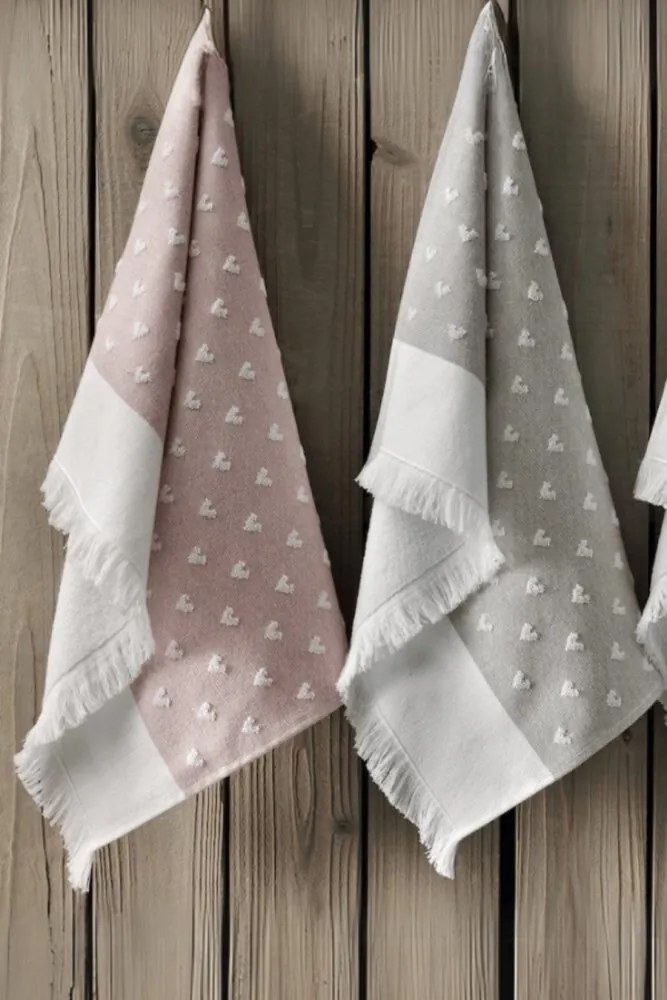 Ręcznik kuchenny HEARTS Różowy