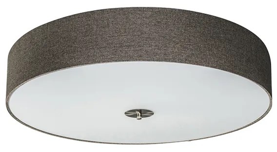 Rustykalna lampa sufitowa taupe 70 cm - Drum Jute Nowoczesny Oswietlenie wewnetrzne