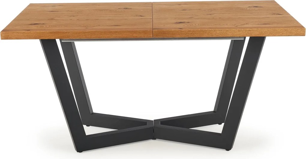 Rozkładany stół w stylu industrialnym Massive jasny dąb