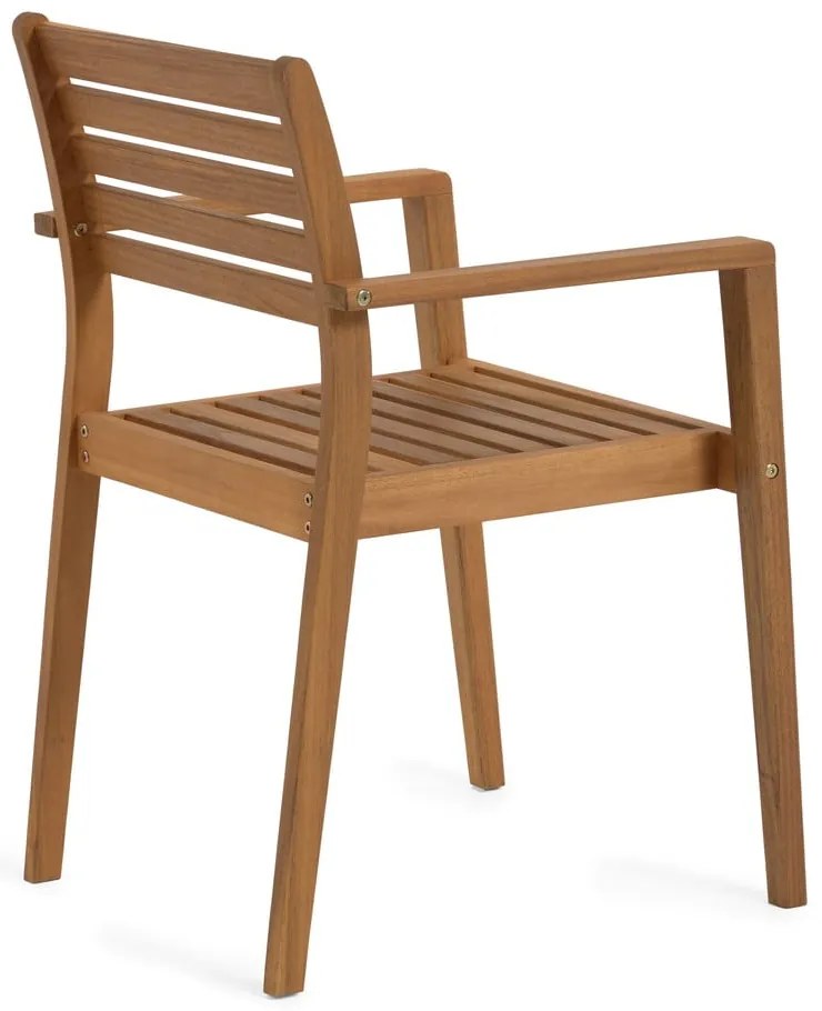 Drewniane krzesło ogrodowe w naturalnym kolorze Hanzel – Kave Home