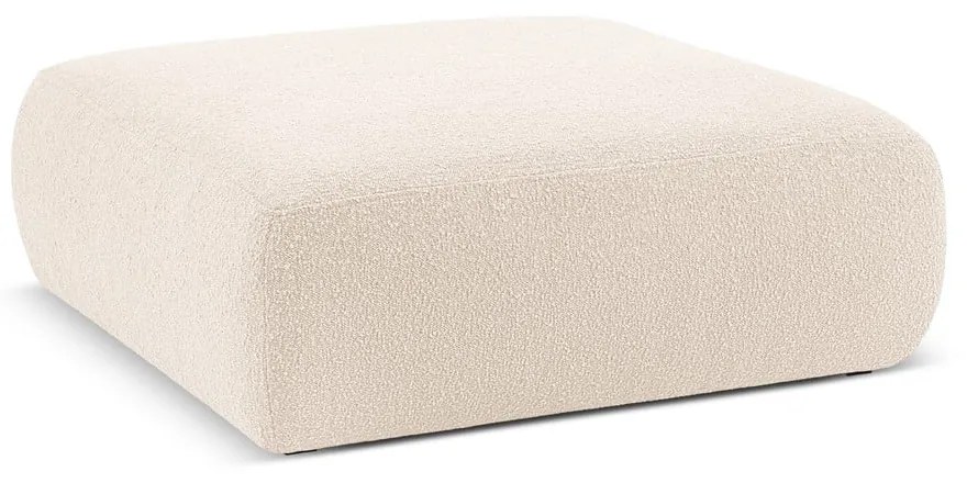 Beżowy puf z materiału bouclé Molino – Micadoni Home