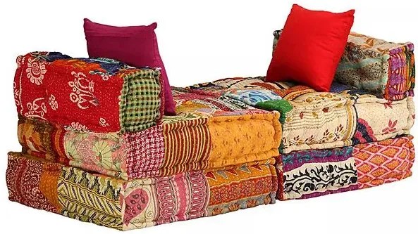 Sofa patchworkowa 3-osobowa G0-A41